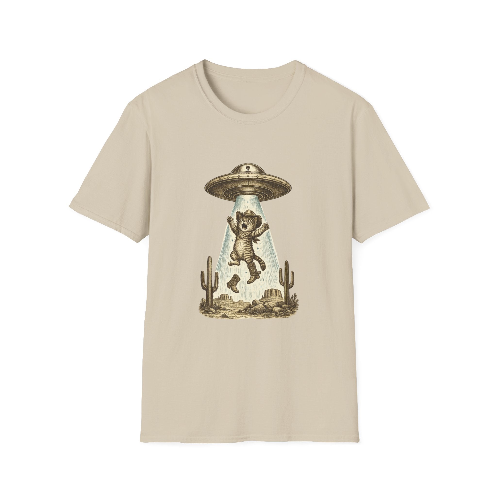 Alien Abduction Cat T-Shirt