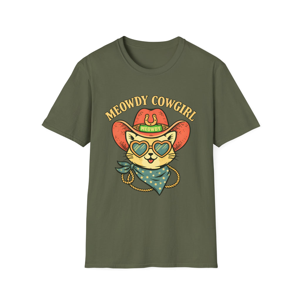Meowdy Cowgirl T‑Shirt