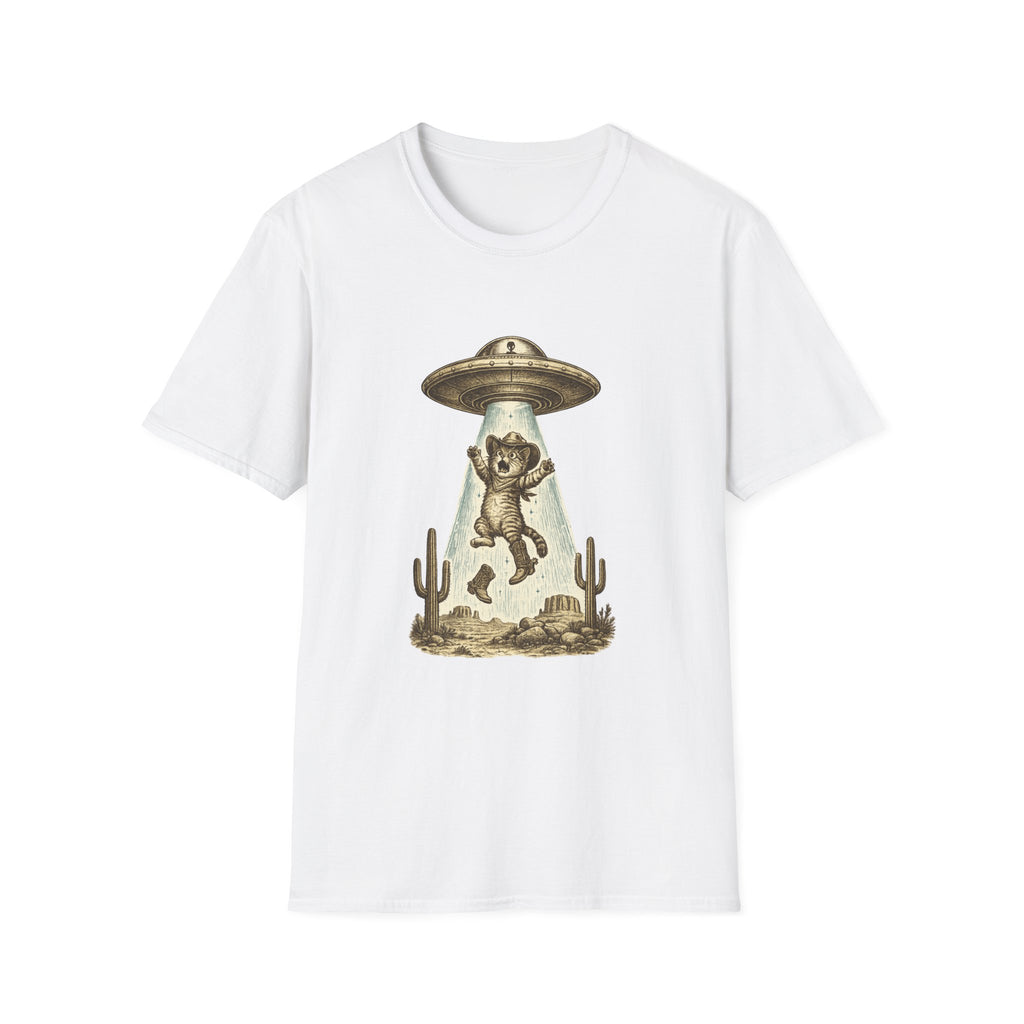 Alien Abduction Cat T-Shirt