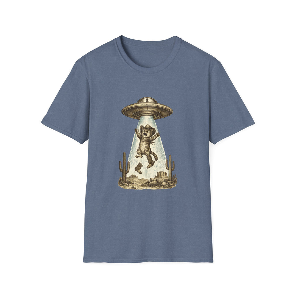 Alien Abduction Cat T-Shirt