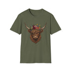 Highland Cow Floral T-Shirt