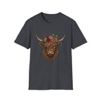 Highland Cow Floral T-Shirt