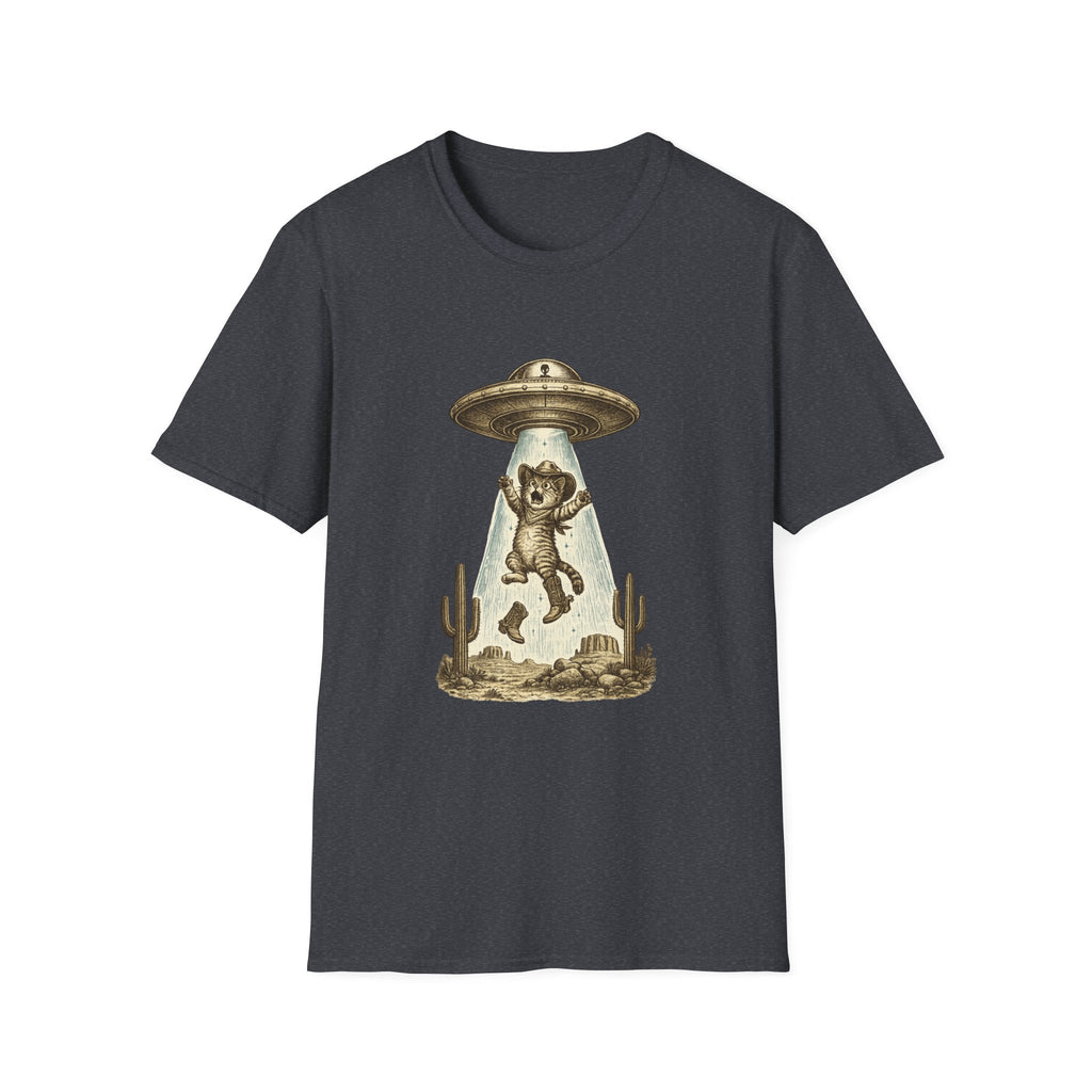 Alien Abduction Cat T-Shirt