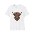 Highland Cow Floral T-Shirt