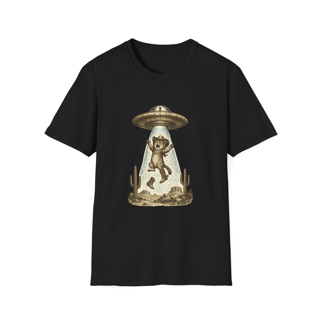 Alien Abduction Cat T-Shirt